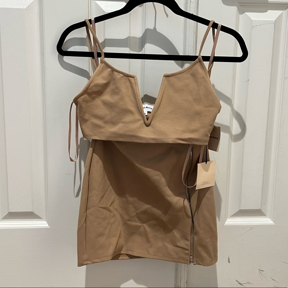Super down skirt and crop top, sold separately or together.